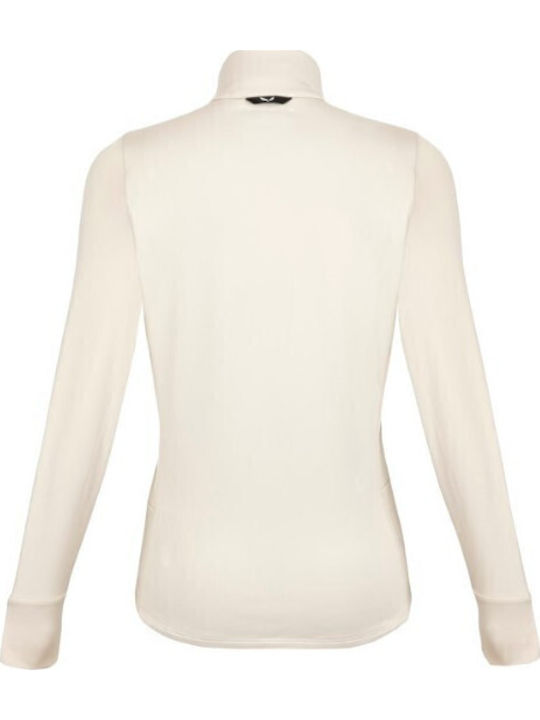 Puez Polarlite Fleece Γυναικεία Ζακέτα με Φερμουάρ σε Μπεζ Χρώμα