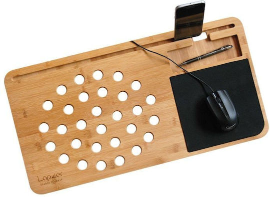 Mikamax Mikamax Lapzer Τραπεζάκι για Laptop Καφέ