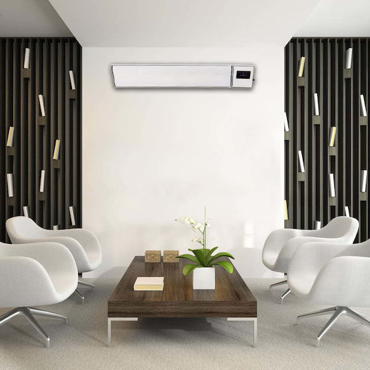 ElectricSun Convector Heater Wall 1800W with Electronic Thermostat 120x15cm White