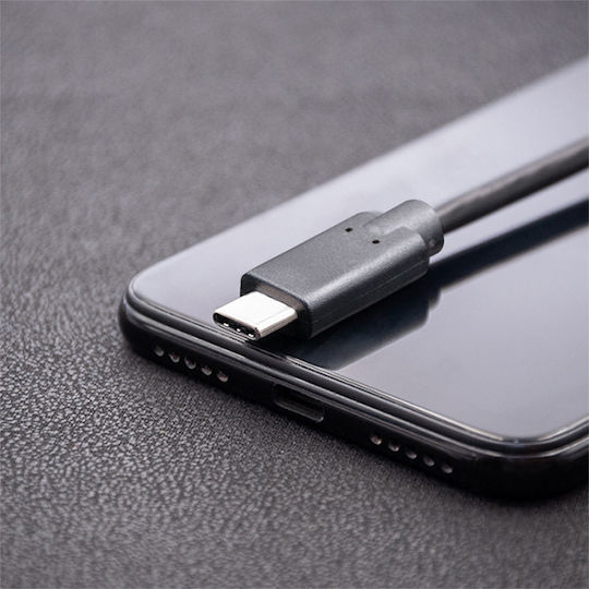Qoltec USB 3.1 Cable USB-C male - USB-C Μαύρο 2m 52351