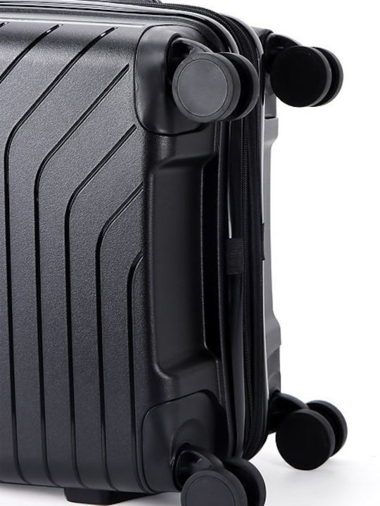 Lavor Medium Hard Black Suitcase With 4 Wheels Height 66cm