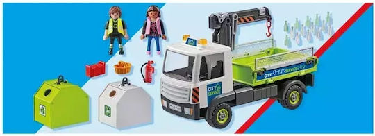Playmobil Stadt Aktion Fahrzeug zur Sammlung von Glasrecyclingbehältern für 4-10 Jahre