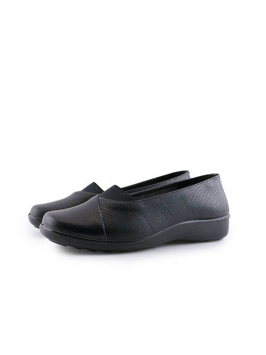 Antrin Γυναικεία Loafers σε Μαύρο Χρώμα