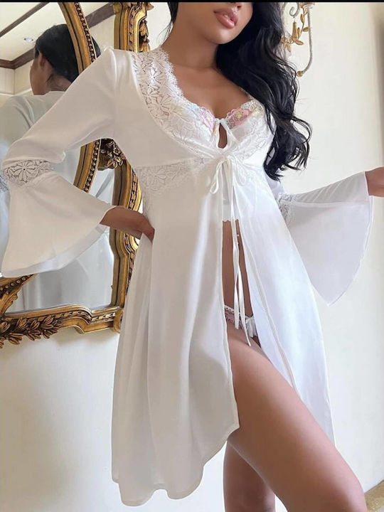Woman's Fashion Winter Women's Robe White