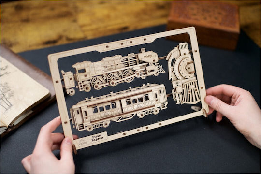 Ugears Wooden Construction Toy Steam Express for Children 5+ years+ Years