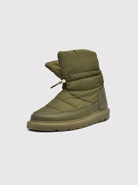 Joya Damen Chelsea Stiefeletten Khaki