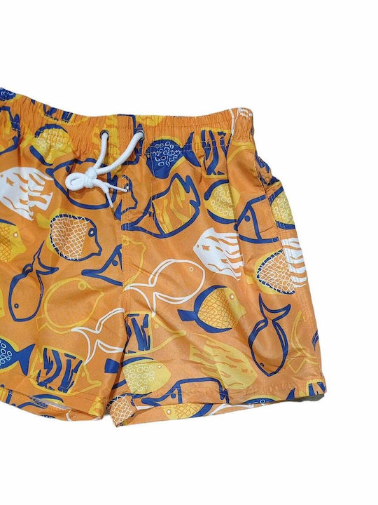 Speedy Shark Kids Swimwear Swim Shorts Orange