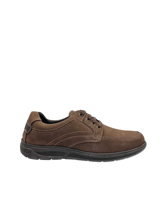 Canguro Men's Leather Casual Shoes Brown