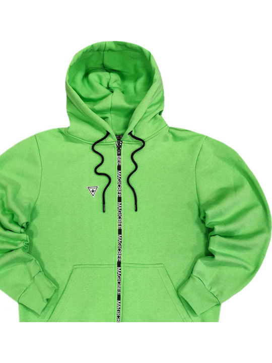 Green Hoodie Cardigan