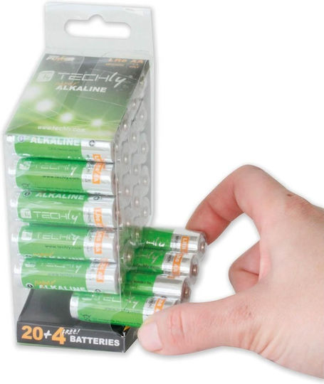 Techly Αλκαλικές Μπαταρίες AA 1.5V 24τμχ