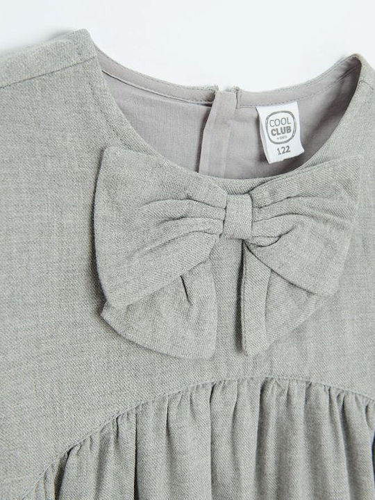 Cool Club Mädchen Kleid Langärmelig Gray