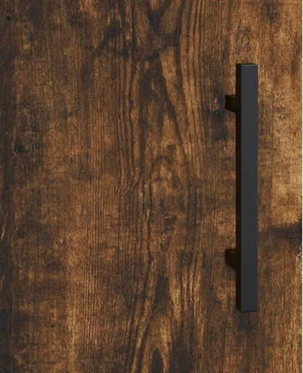 Ντουλάπα Γραφείου Ξύλινη Καφέ 69.5x34x180cm