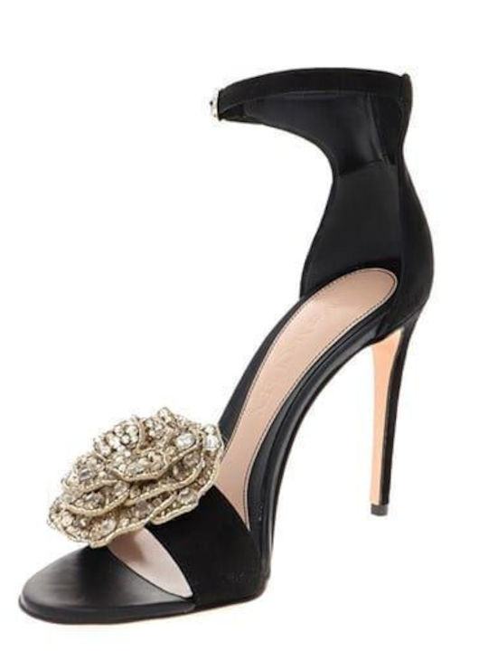Suede Sandalen Schwarz