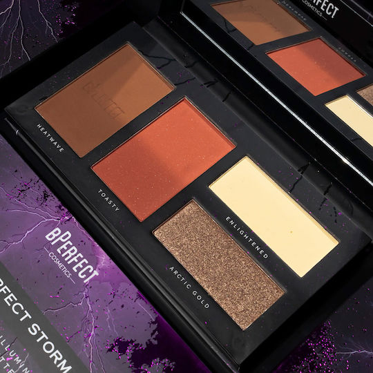 BPerfect Cosmetics Палитра за грим за лицето Очи Бронзова форма - Illuminate 14гр