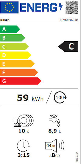 Bosch Vollintegrierter Geschirrspüler mit Wi-Fi für 10 Gedecke B44.8xH81.5cm