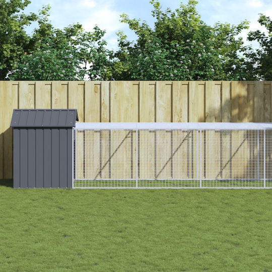 vidaXL 3189073 Galvanized Steel Cage for Birds 117x123x123cm
