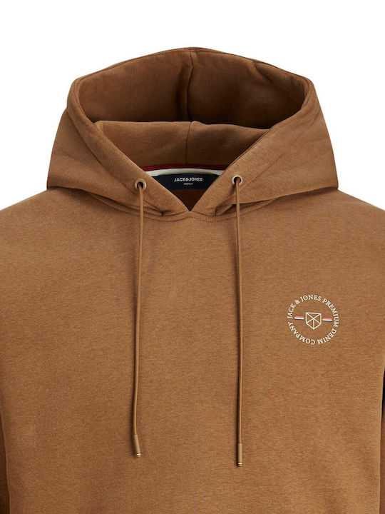 Jack & Jones Men's Sweatshirt with Hood Brown