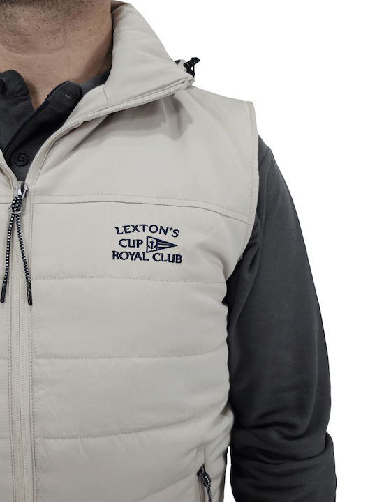 Ärmellos Winter Jacke Beige