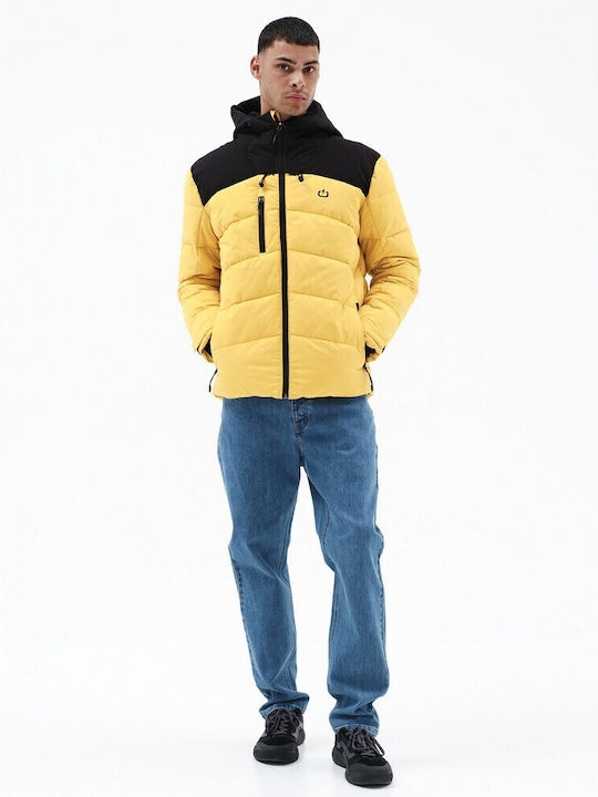 Winter Jacket Puffer Waterproof and Windproof Yellow