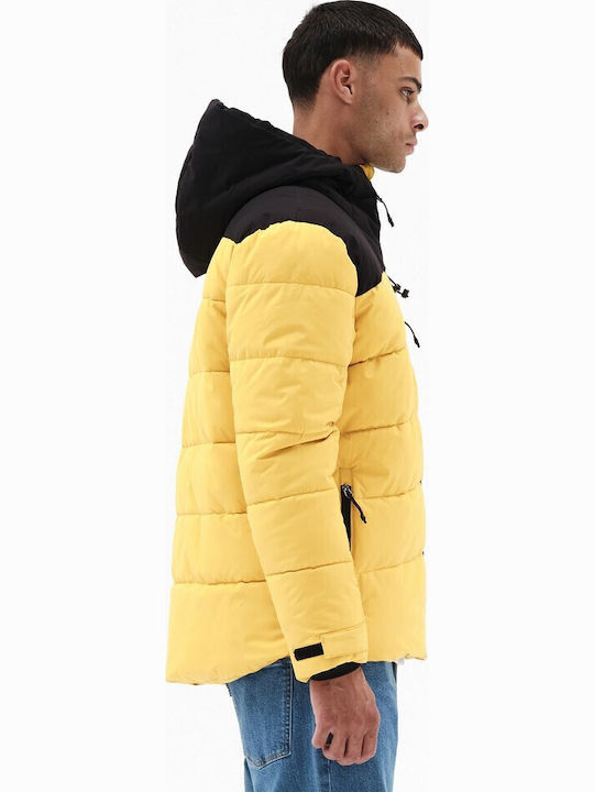 Winter Jacket Puffer Waterproof and Windproof Yellow