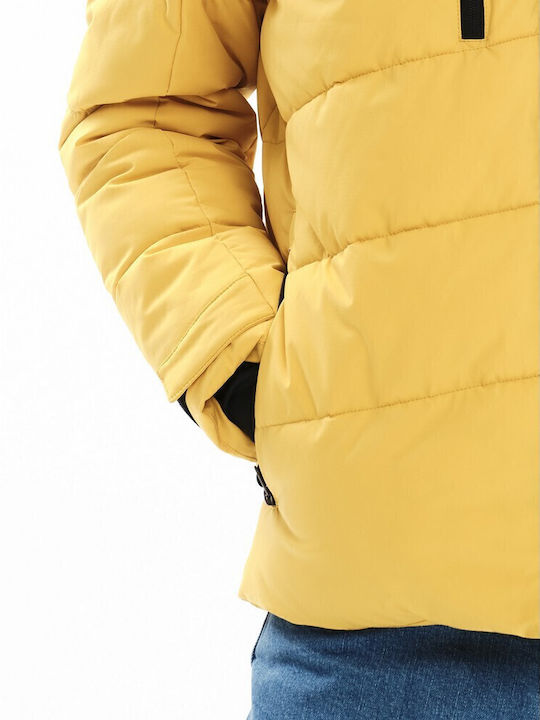 Winter Jacket Puffer Waterproof and Windproof Yellow
