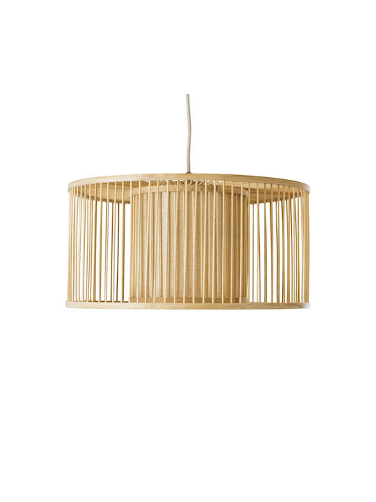 GloboStar Hibiscus Hanging Ceiling Light Beige Boho Grid with E27 Socket 40x20x20cm