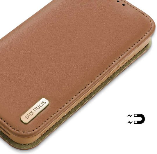 Dux Ducis Hivo Wallet Piele Maro (iPhone 15 Plus / 16 Plus)