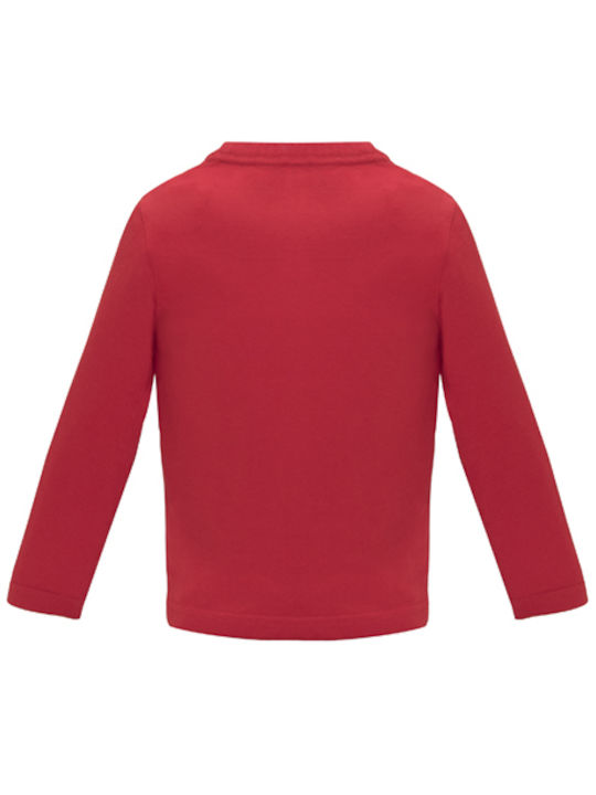 Kids Blouse Long Sleeve Red "