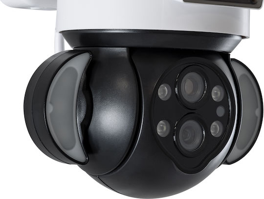 GloboStar 86076 IP Überwachungskamera Wi-Fi/4G Full HD 1080p Wasserdicht Batteriebetrieben