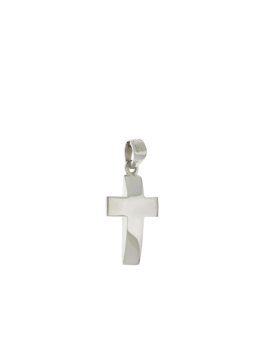 Q-Jewellery White Gold Cross 14K