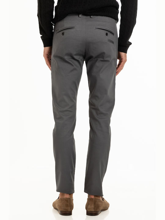 Vittorio Artist Men's Trousers Elastic Dark Grey