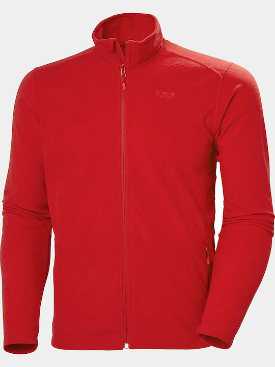 Cardigan Fleece pentru Bărbați Roșie