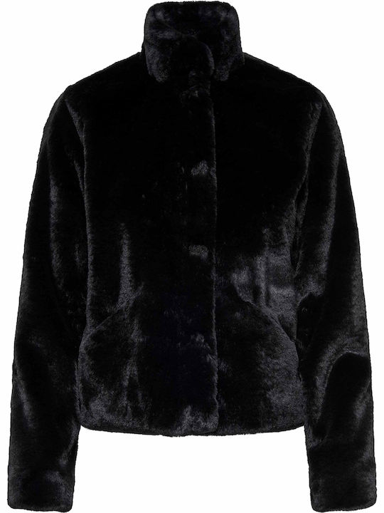 Women's Short Fur Black