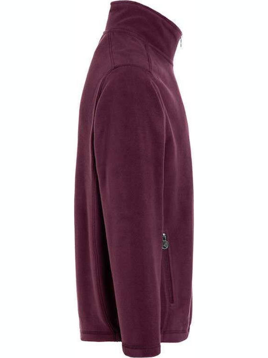 Cardigan Fleece pentru Bărbați Violet