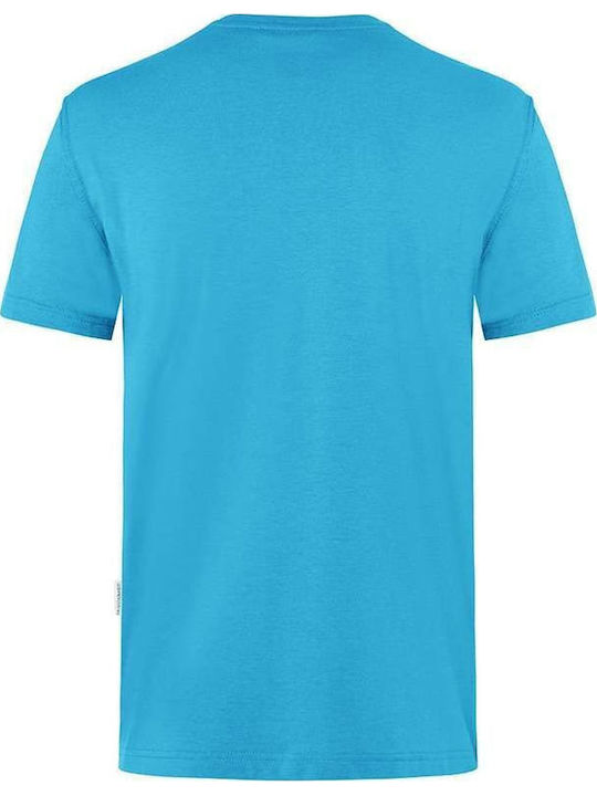 Karlowsky Ανδρικό Διαφημιστικό T-shirt Κοντομάνικο σε Γαλάζιο Χρώμα