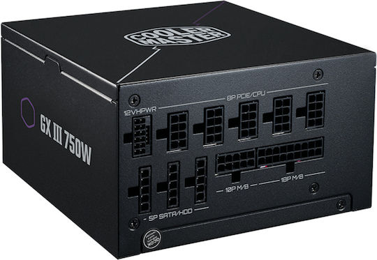 CoolerMaster GX III 750W Μαύρο Τροφοδοτικό Υπολογιστή Full Modular 80 Plus Gold