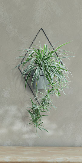 Prosperplast Hängender Blumentopfständer Metall Schwarz