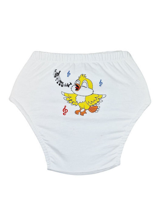 Poopes Kids' Diaper Underwear White