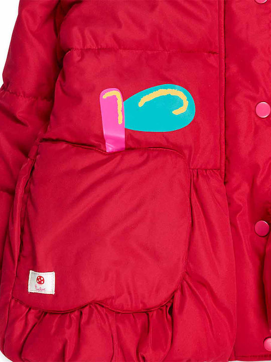 Kinder Freizeitjacke mit Kapuze Rot