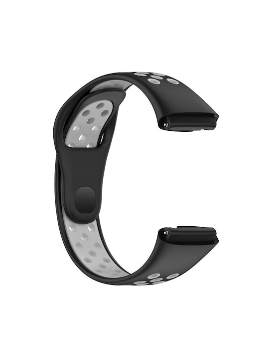 Lite Watch 3 Active Two Color Λουράκι Σιλικόνης Μαύρο (Redmi Watch 3 Active)