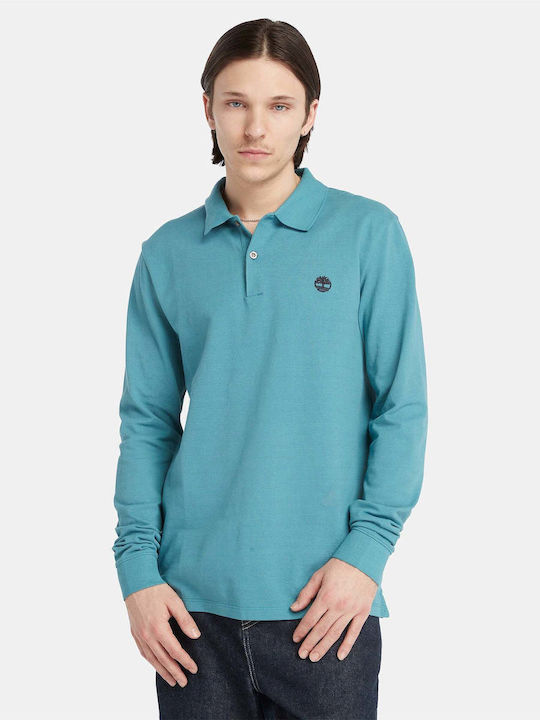 Men's Polo Short Sleeve T-shirt Petrol Blue