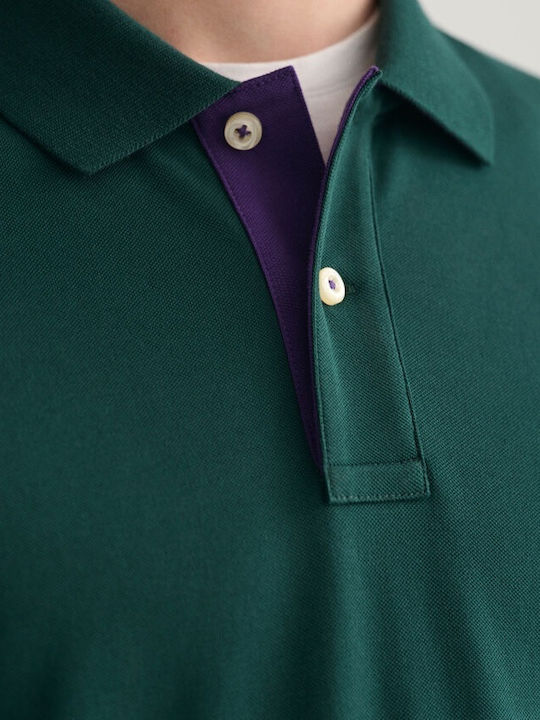 Polo Bluza Mânecă Lungă Verde
