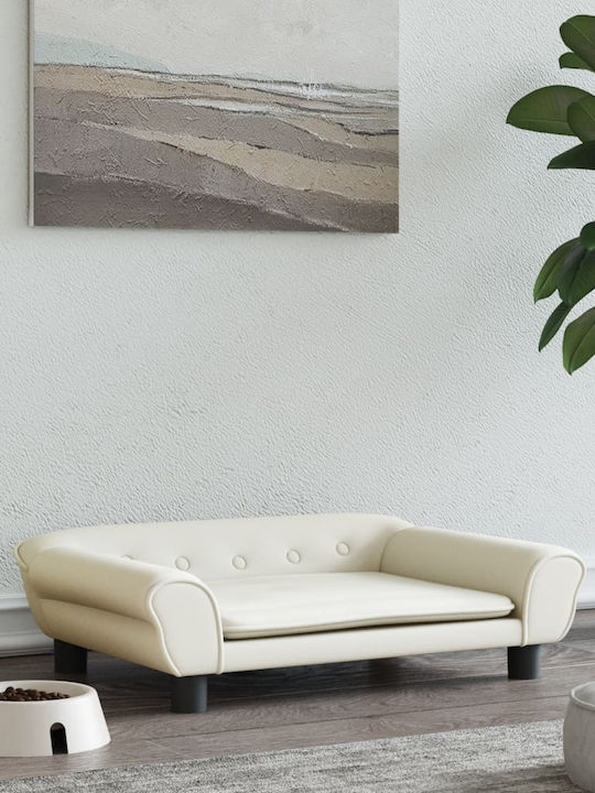 vidaXL Sofa Hundebett Beige 70x48cm.