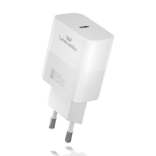 Leewello Зарядно без кабел 25W Бял (Cdq15)