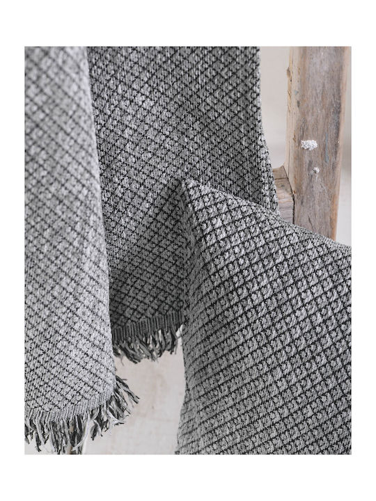 Rythmos Tempe Four-Seater Sofa Throw Chenille 180x330cm Brown