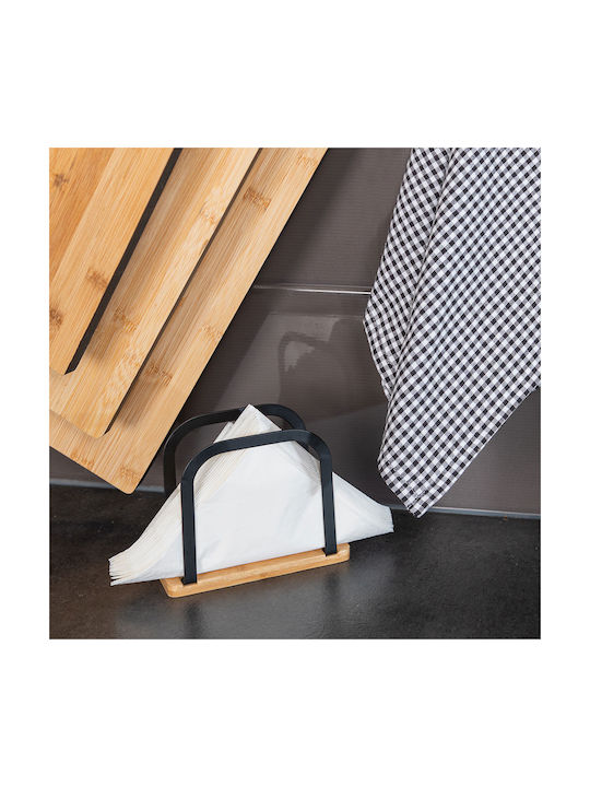 Estia Wooden Napkin Holder Essentials Black 15x6x12.5cm 01-13172