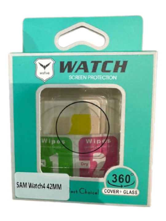 Full Glue Gehärtetes Glas für das Galaxy Watch 4 Classic 42mm 1Stück Black