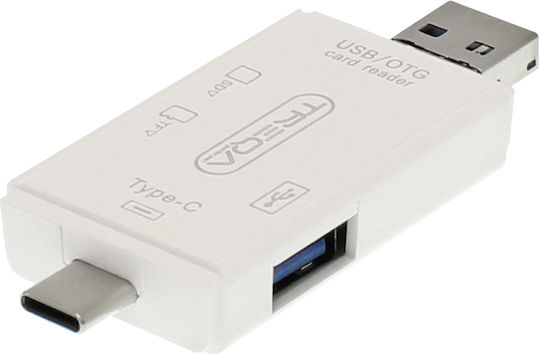 Treqa Usb Card Reader για SD Λευκό