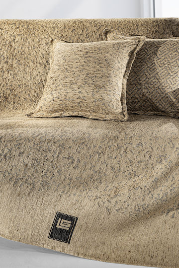 Guy Laroche Ριχτάρι Διθέσιου Καναπέ Δύο 'Οψεων Matis 180x250εκ. Μπεζ