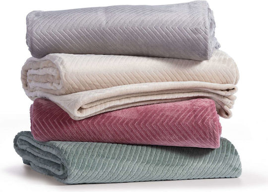 Nef-Nef Homeware Dakari Ριχτάρι Τριθέσιου Καναπέ Ζακάρ 180x300εκ. Grey